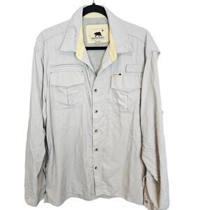 Dakota Grizzly Mens Vented Nylon Shirt Size XL Gorpcore Hiking Trail Outdoor